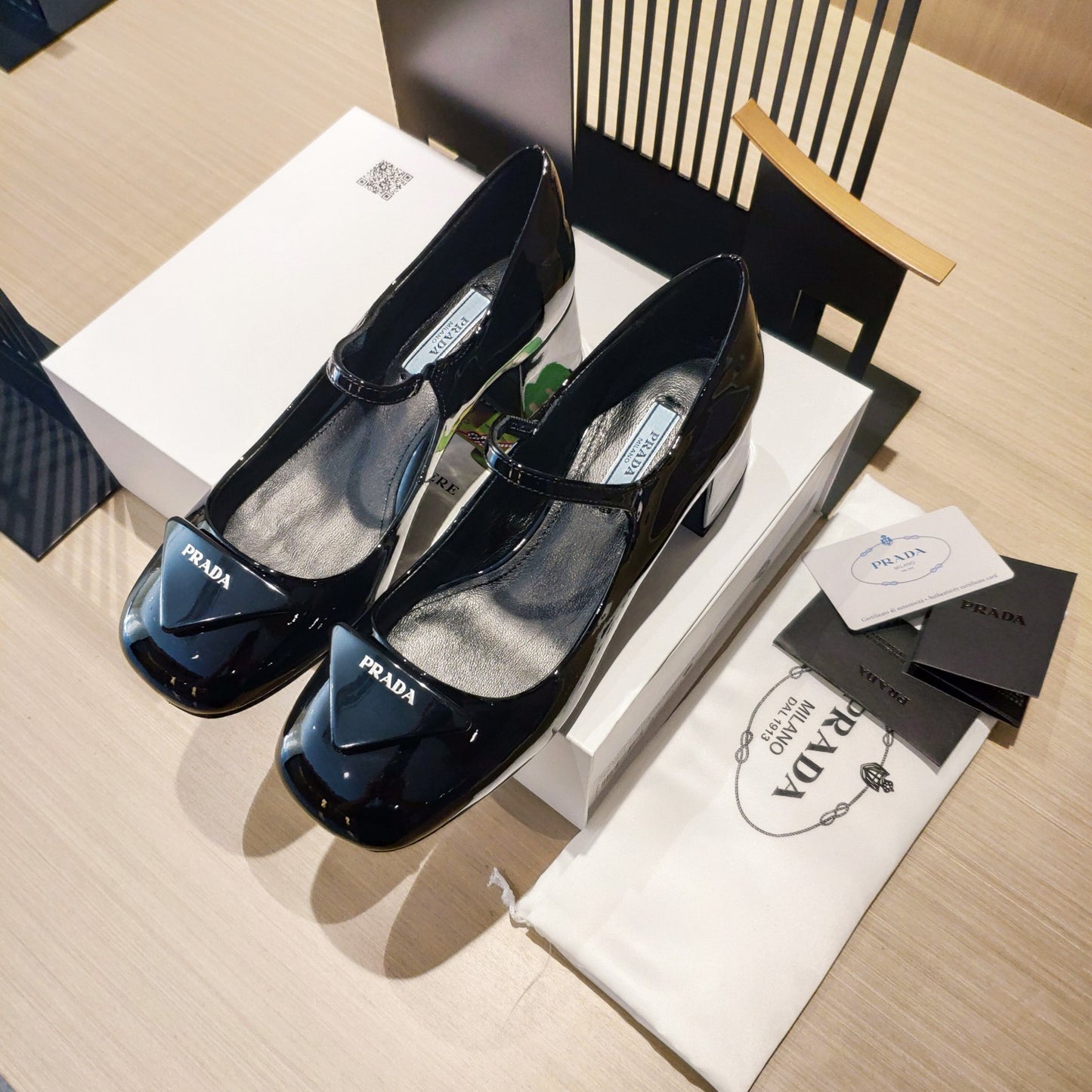 Prada鞋-Parda 2022春夏新品 法式復古 瑪莉珍鞋