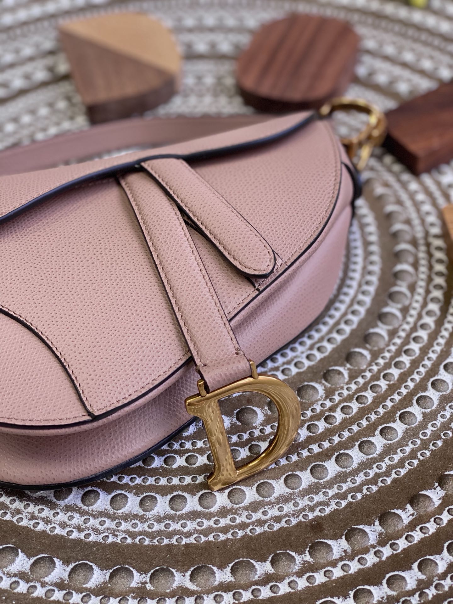 Dior Saddle 馬鞍包-手掌紋-小號棕紅色-19.5cm