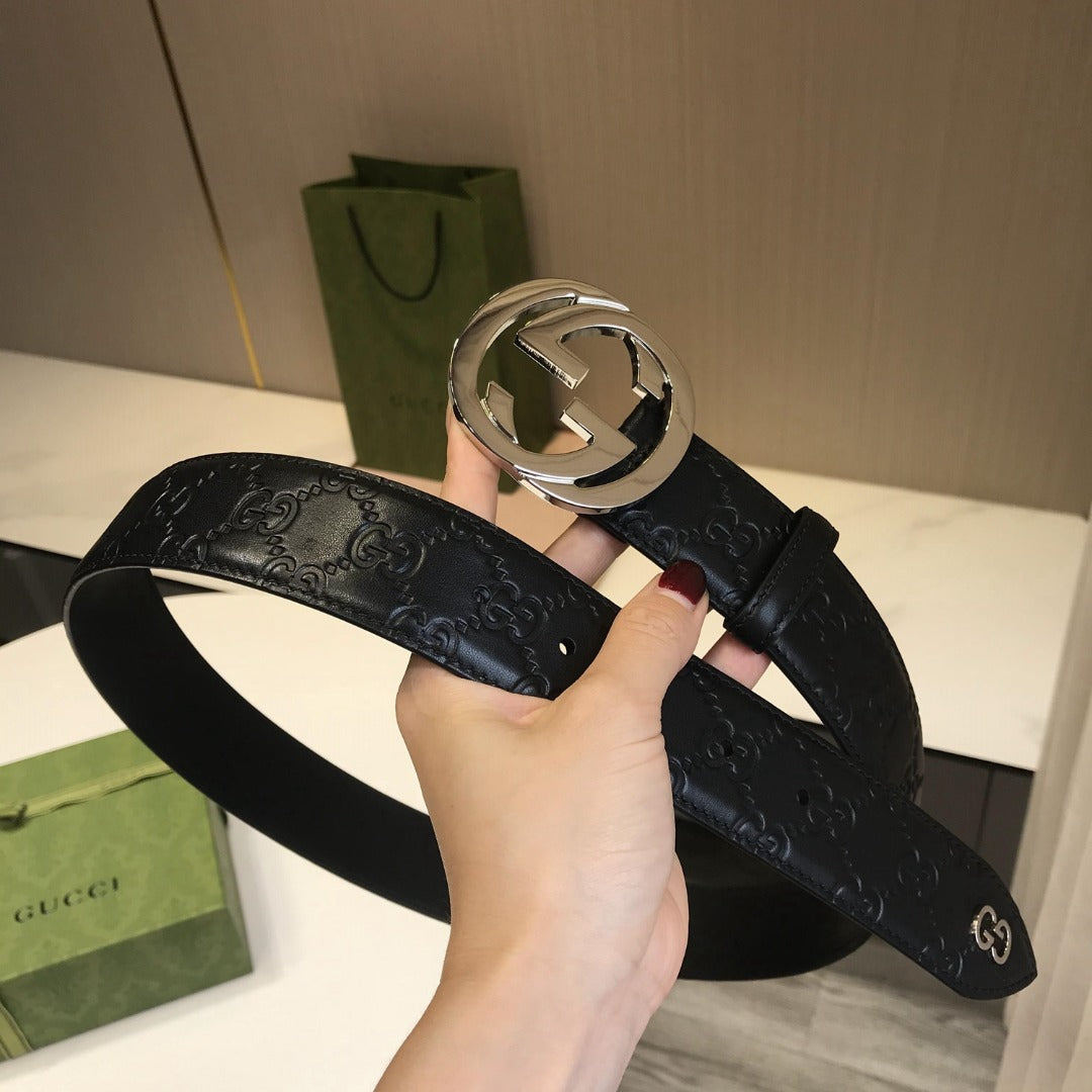 古G家-皮帶-4.0cm-男款