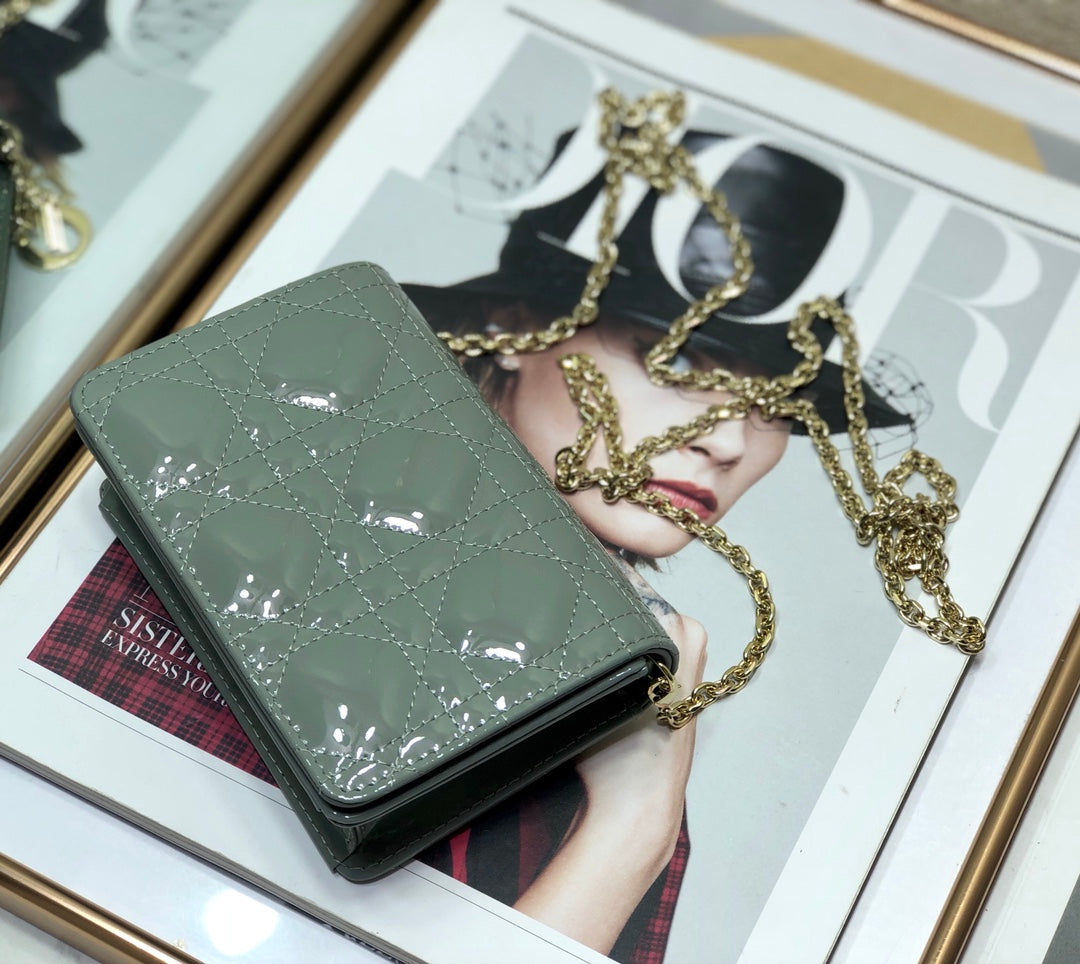 Dior Lady Dior Nano 鏈條卡包／腰包