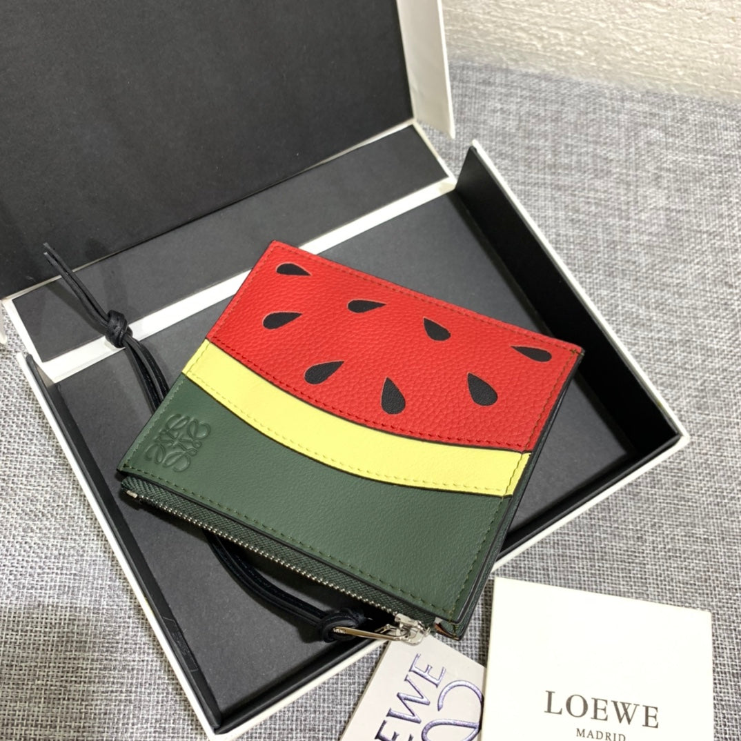 Loewe 拉鍊西瓜卡包