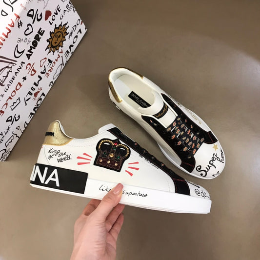 Dol-塗鴉 板鞋 休閒鞋 金尾