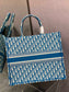 Dior Book Tote-大號41.5cm-淺藍老花
