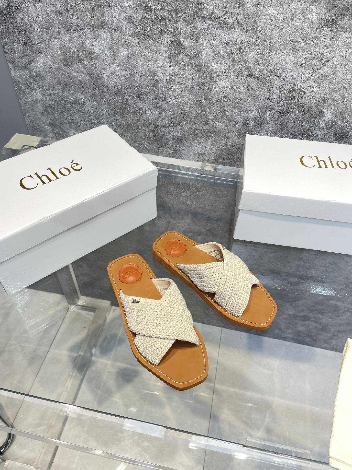 克羅C-平底編織拖鞋（尺碼35-39，40、41訂製）