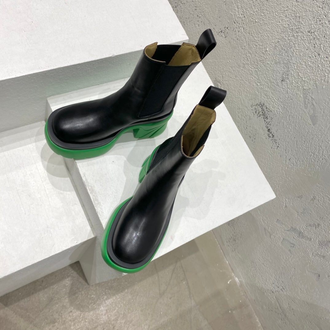 B編織-22ss 厚底中筒靴（35-39，40-41可訂製）