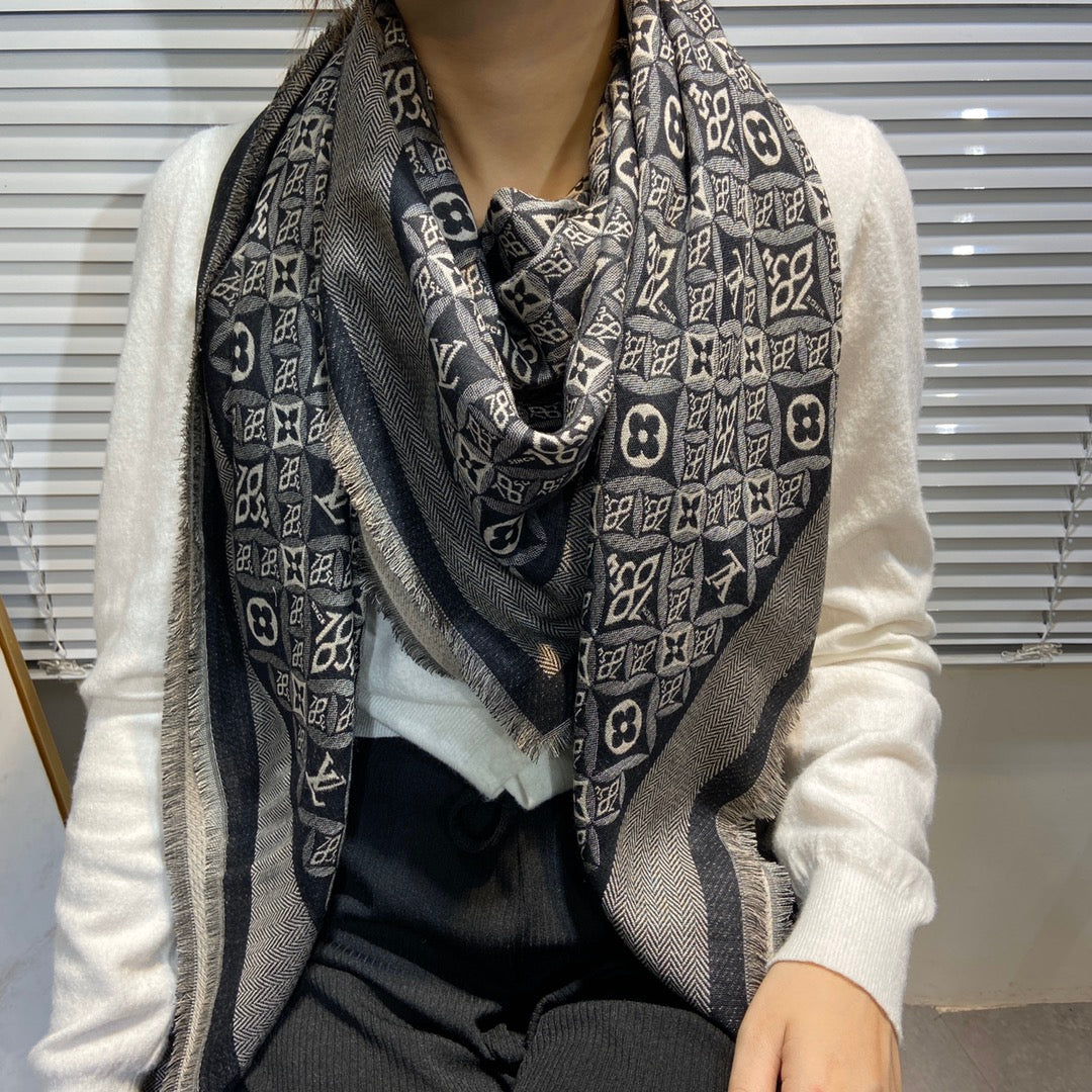 路L家-Monogram披肩-142.5cm