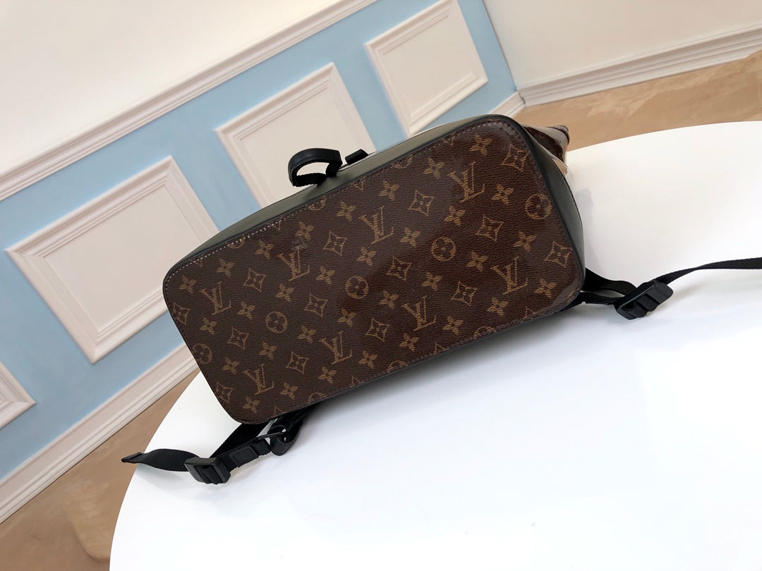 Lou-Tote Monogram Glaze 後背包 袋包 老花咖色