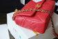 Chanel 19Bag-中號珊瑚紅