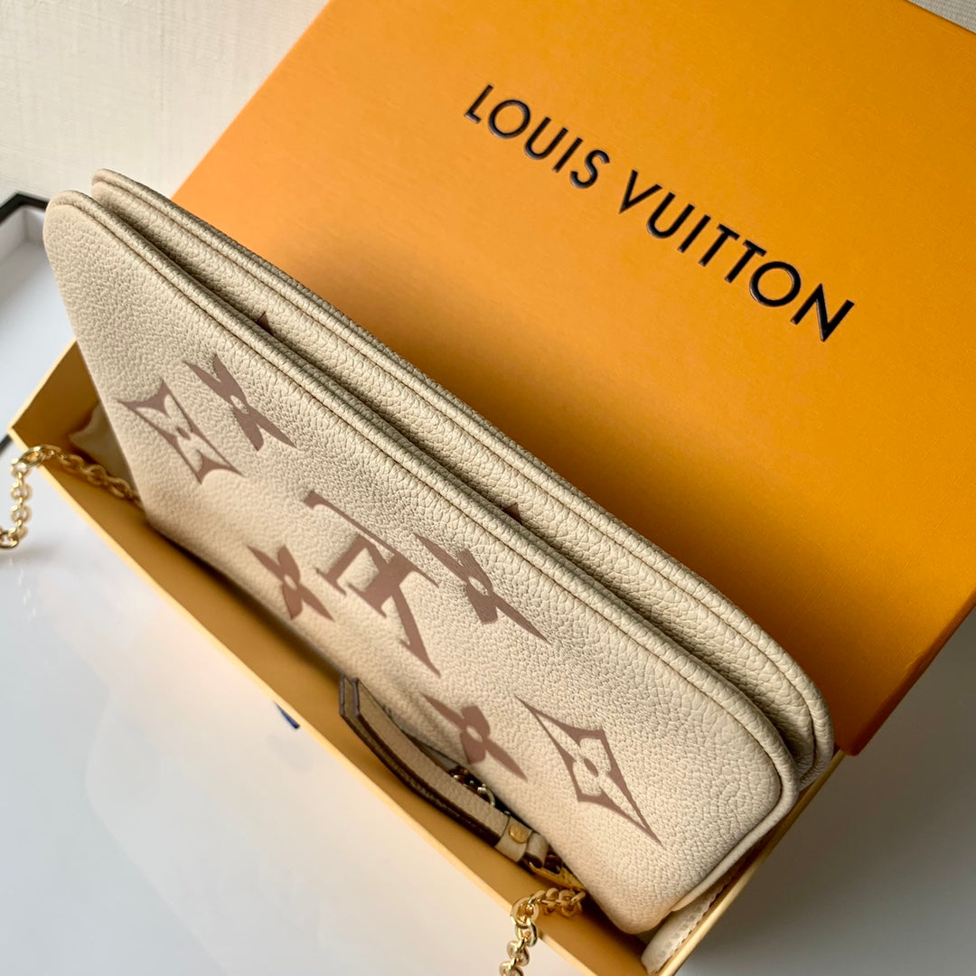 LV M80084 Double Zip Pochette鏈條包