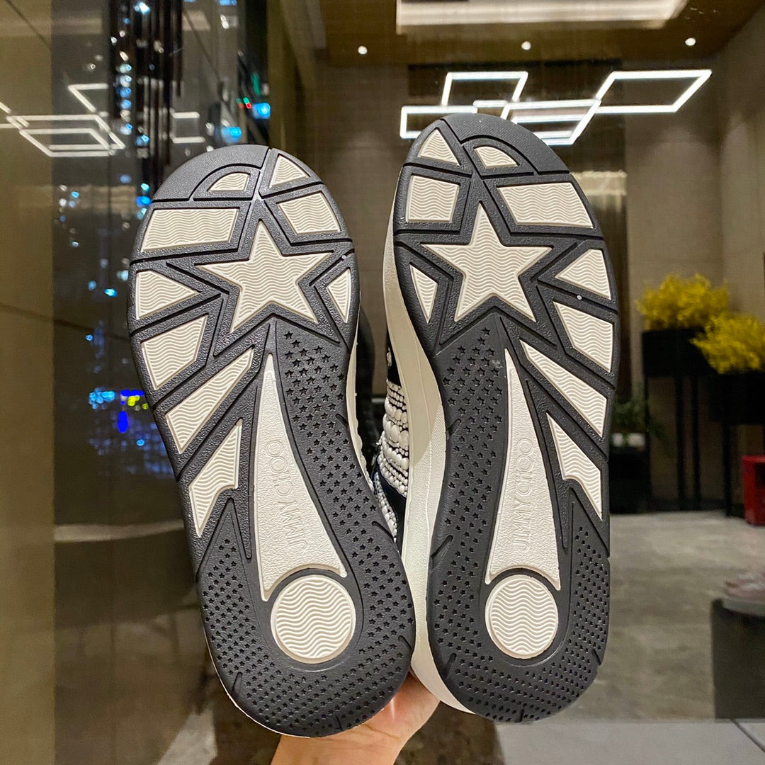 JC傑米-珍珠面 厚底 休閒鞋 黑