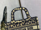 Dior Book Tote-Mini 23cm-豹紋刺繡
