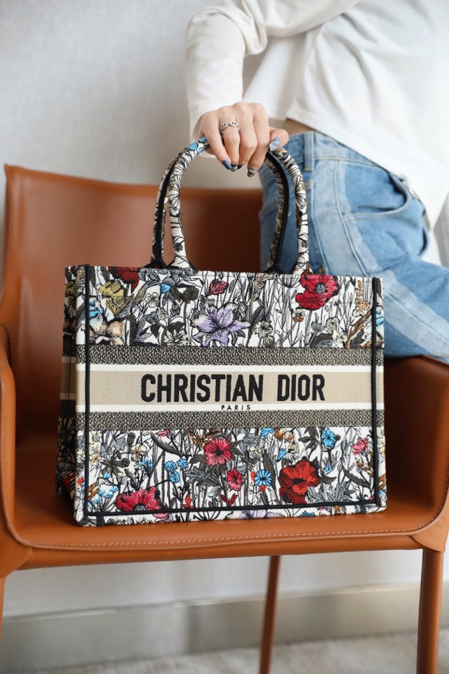 Dior Book Tote-小號36.5cm-月季花系列