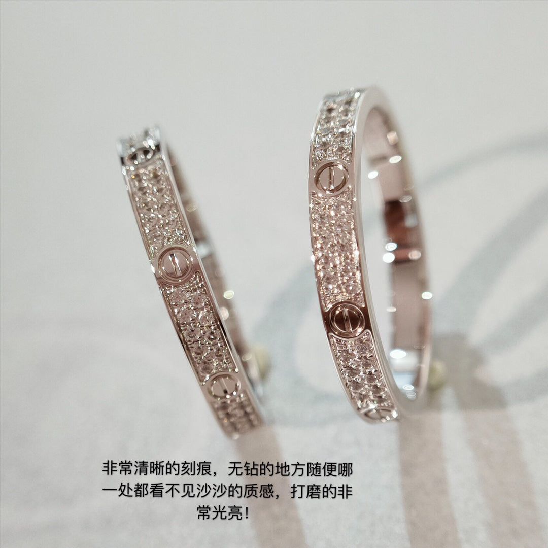 Cartier Love 細版滿天星戒指