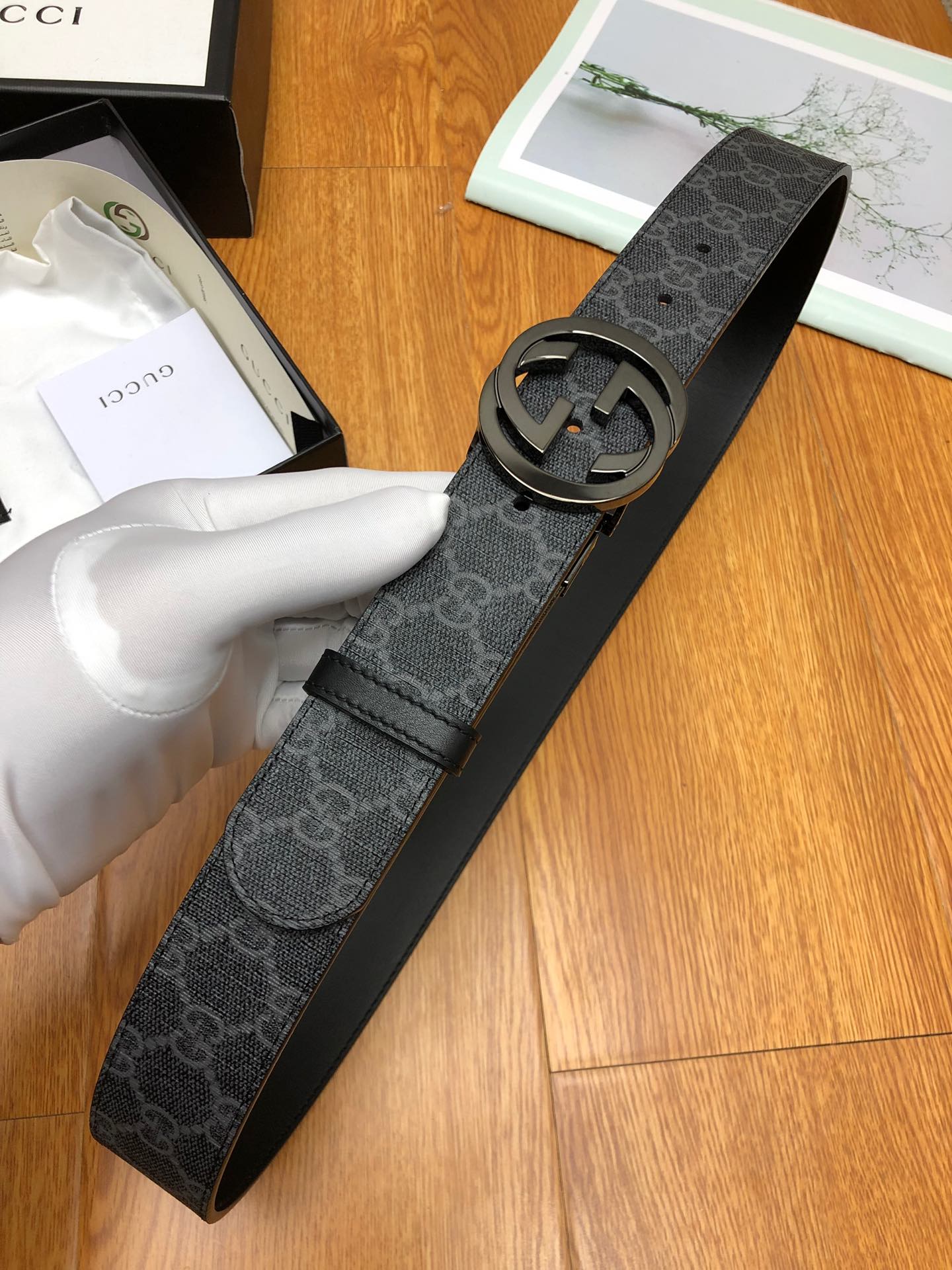 古G家-皮帶-3.7cm-男款