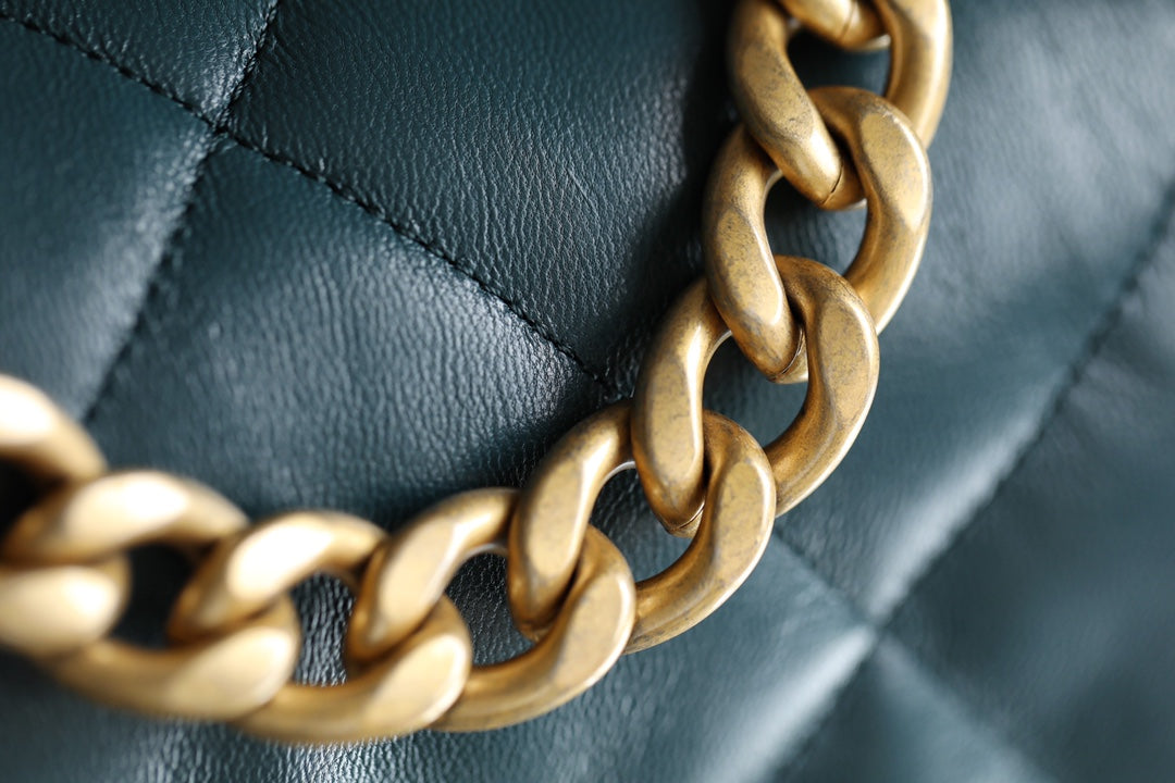 Chanel 19Bag-小號墨綠色
