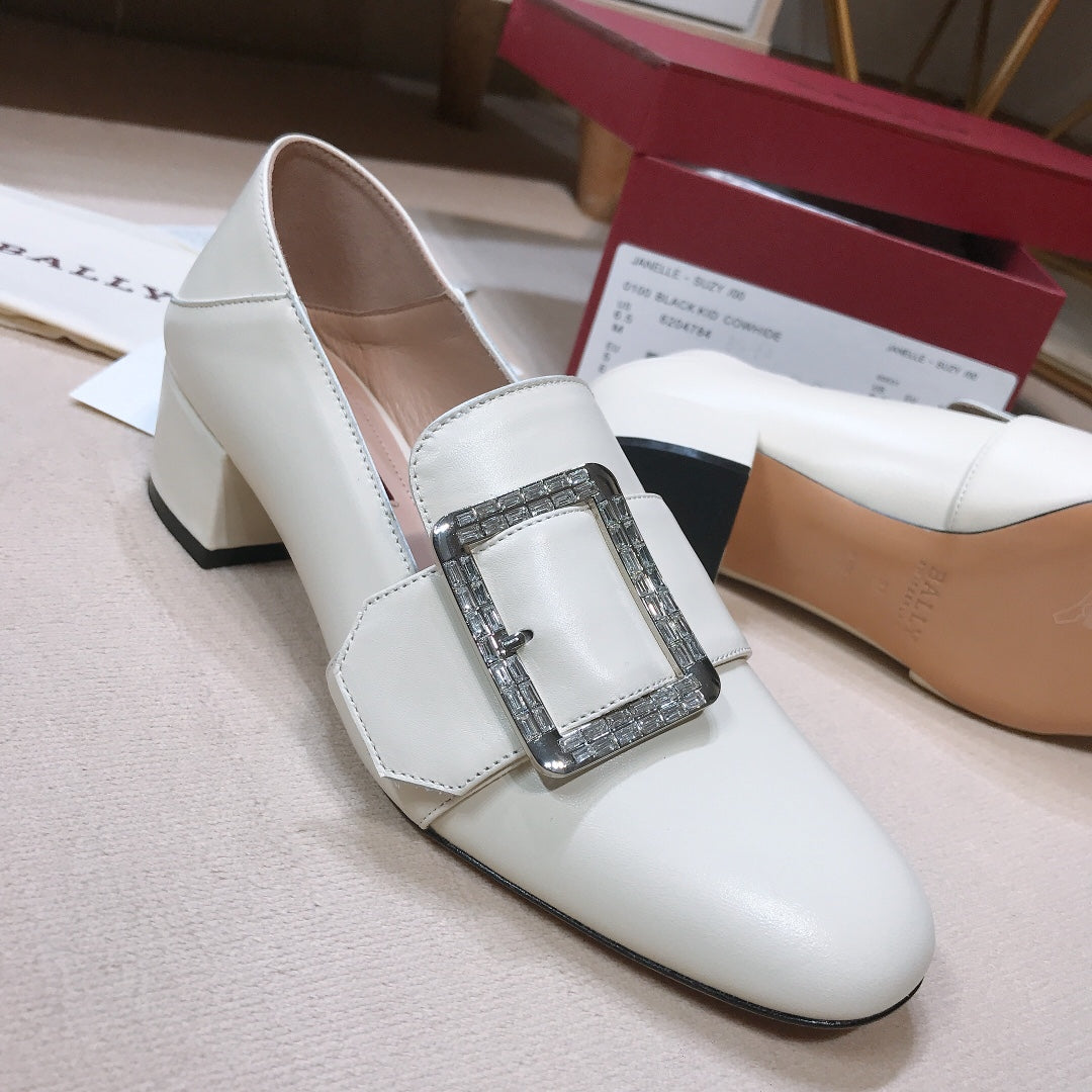 BALLY-低跟鞋 粗跟鞋