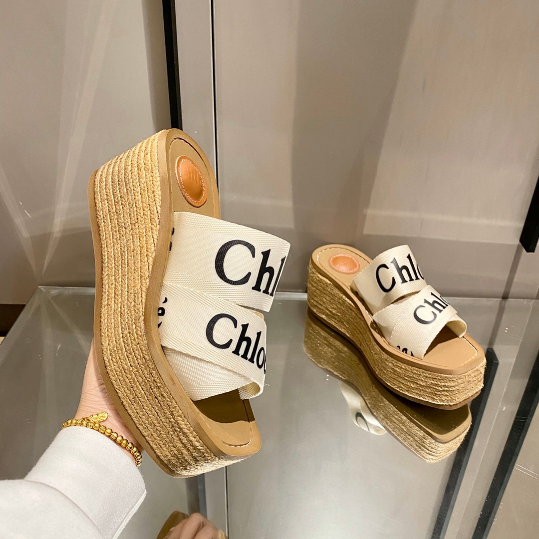 Chloe鞋-Chloe Woody Wedge Mule 厚底拖鞋