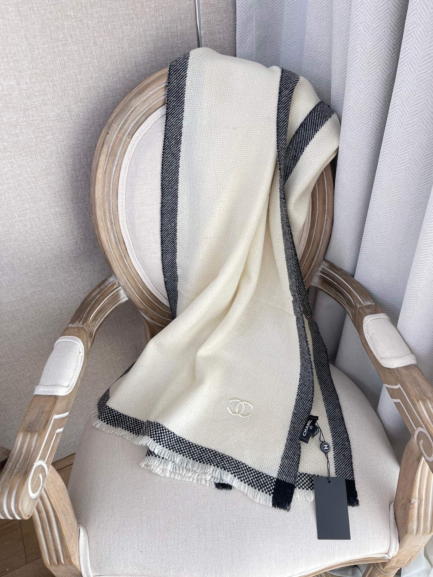 小香家-超保暖頂級羊絨圍巾-配送麥穗胸針 60*180cm