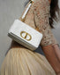 Dior Caro 小號20cm-白色小牛皮