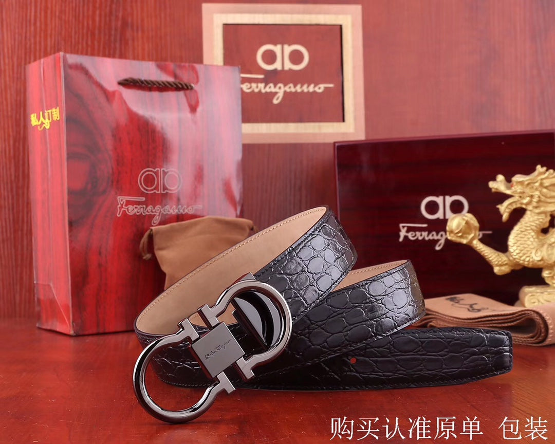 SF菲拉格-皮帶-3.4cm-男款