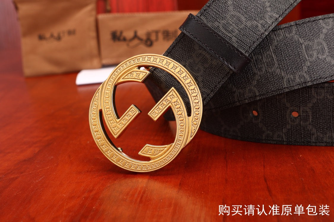 古G家-皮帶-3.8cm-男款