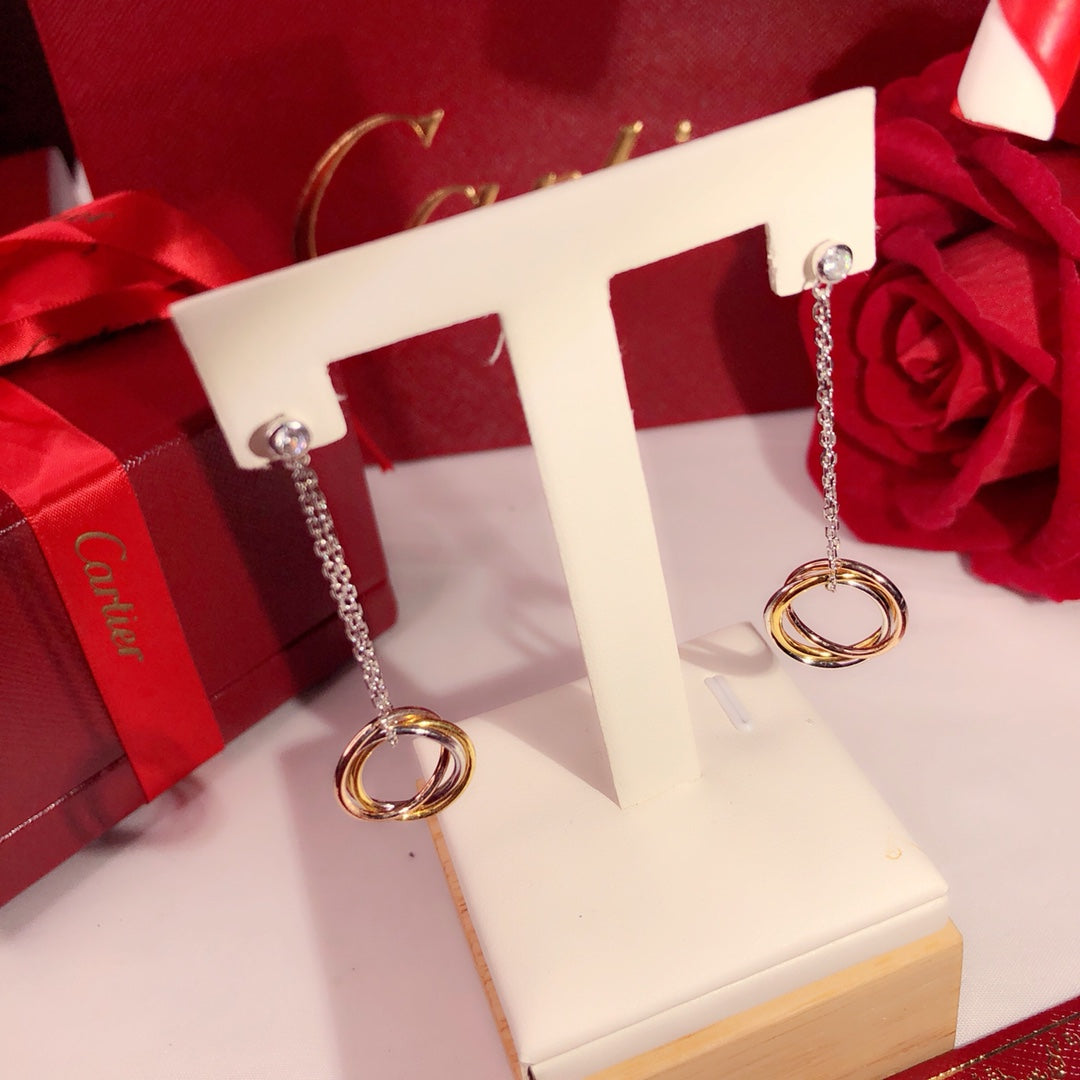 Cartier 三環耳環