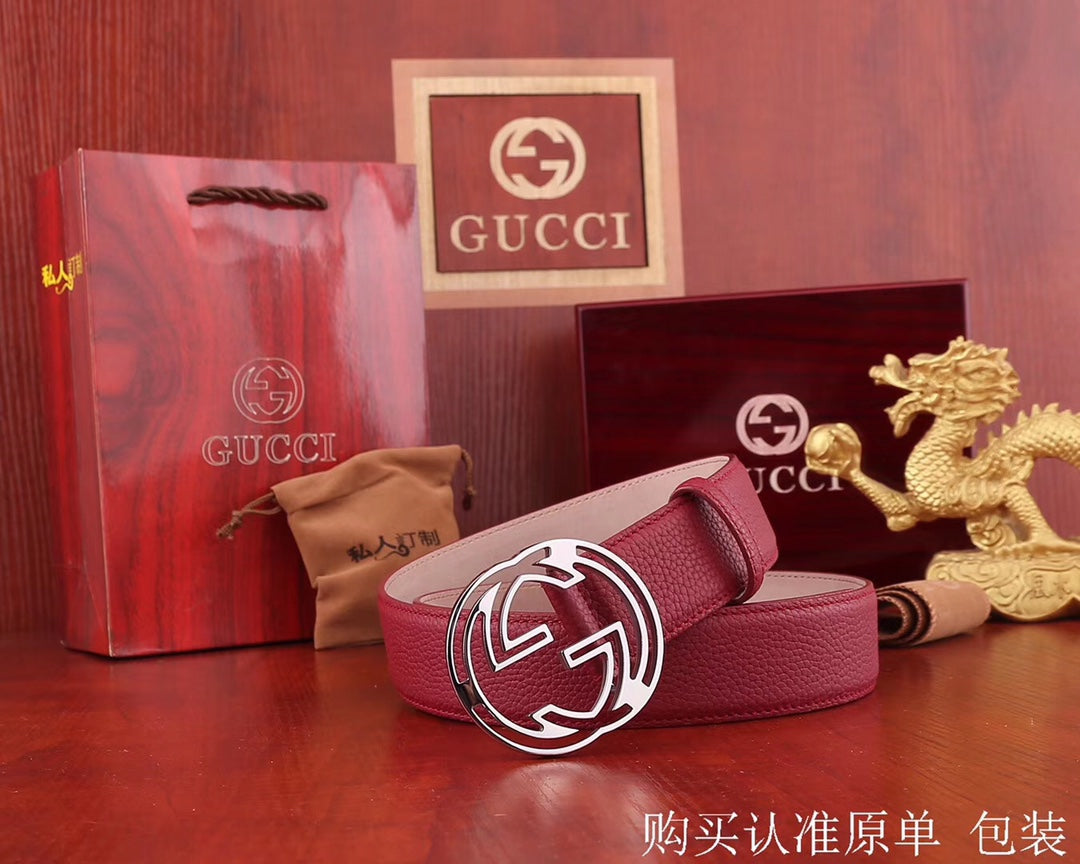 古G家-皮帶-3.8cm-男款