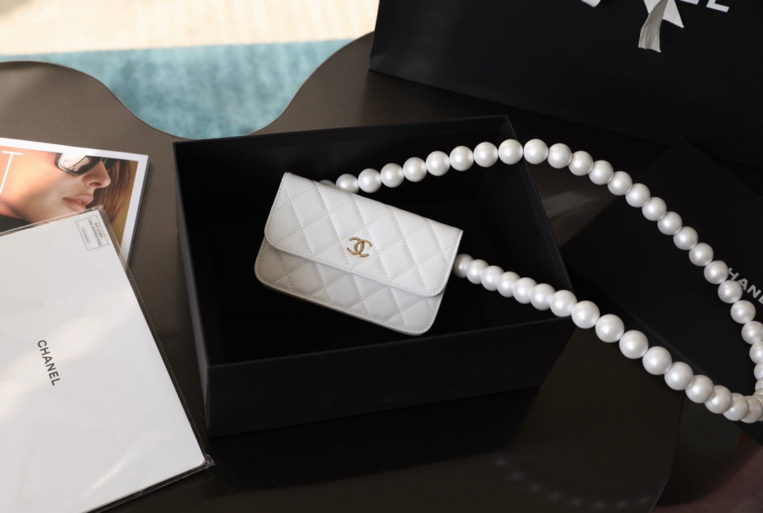 Chanel 珍珠鏈條小包