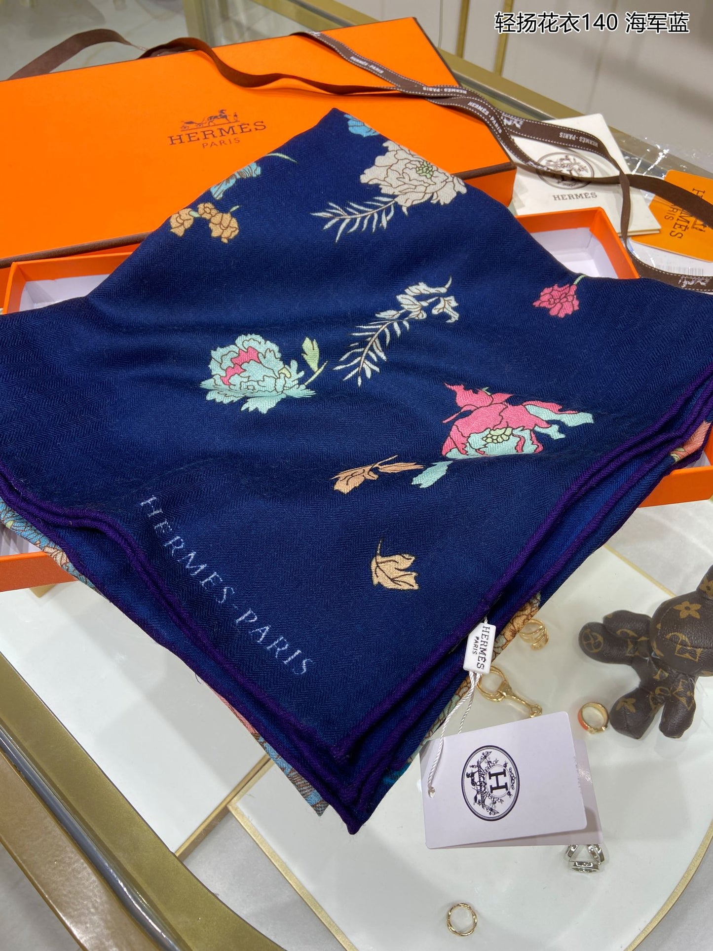 小愛款-花馬140 真絲羊絨方巾