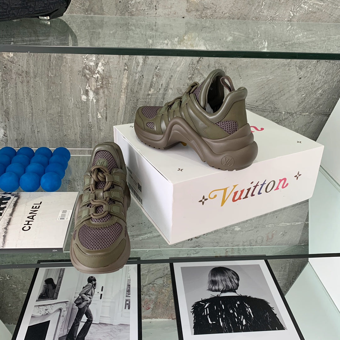 LV鞋-LV老爹鞋（軍綠）