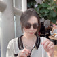 迪D家-墨鏡 DIORBLACKSUIT 52-20-145 上身圖