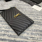 YSL Monogram 手拿包-黑山形紋金扣
