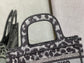 Dior Book Tote-Mini 23cm-黑色豹紋