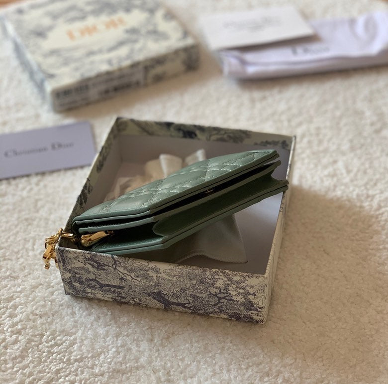 Dior Lady Dior 藤格紋卡包
