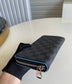 LV N64436 藍色拉鍊長夾男款