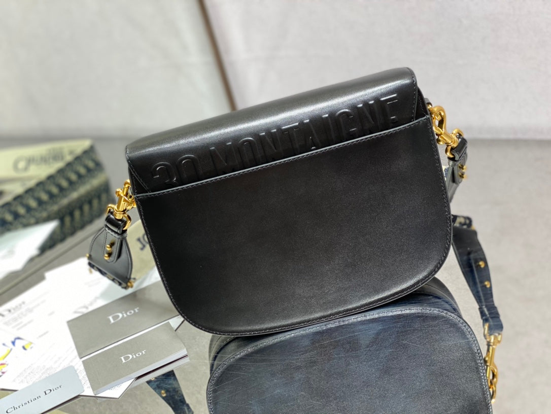 Dior Bobby-大號27cm-黑色牛皮