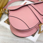 Dior Saddle 馬鞍包-手掌紋-大號糖粉色-25.5cm