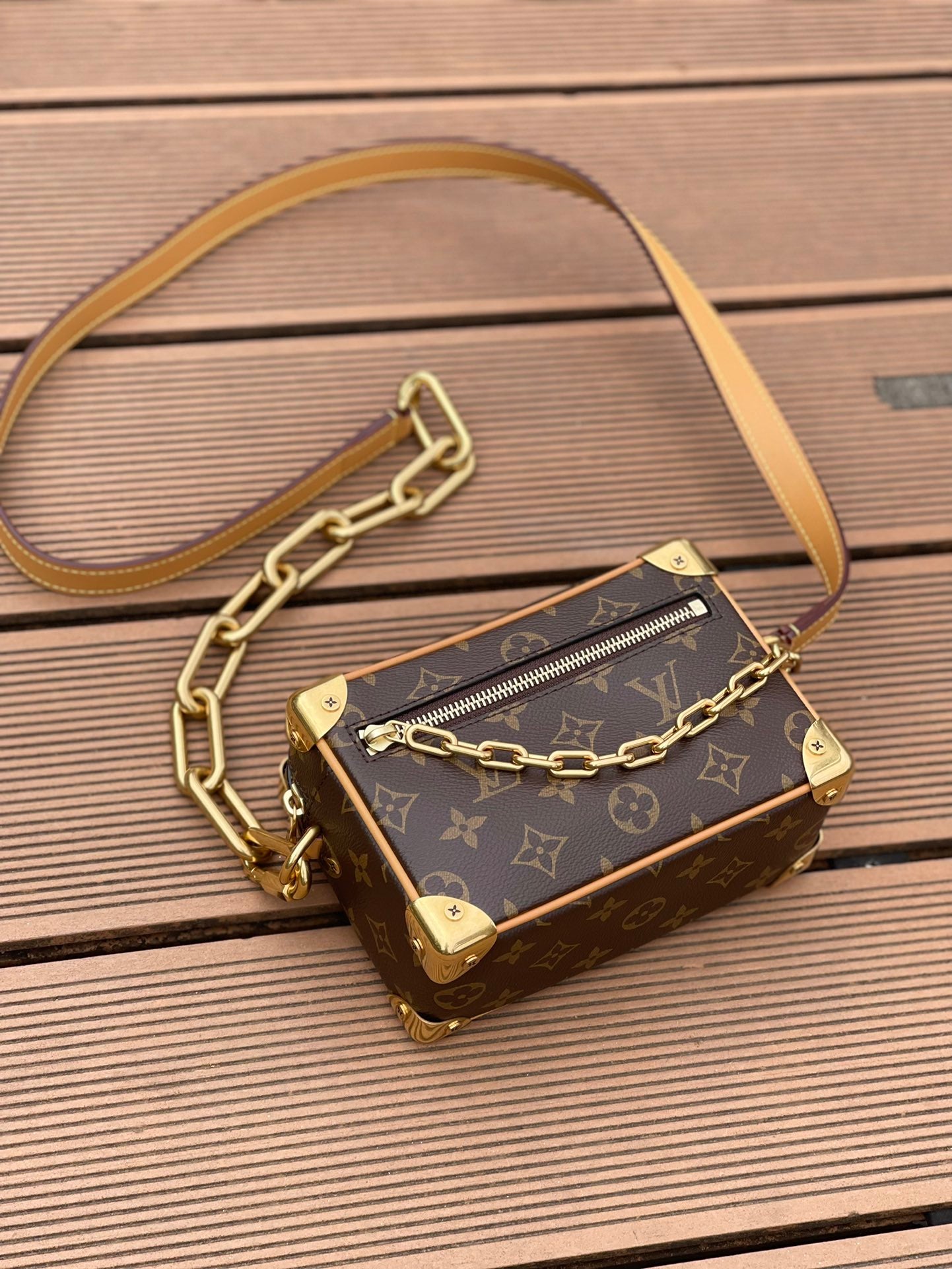 M68906 路L家-Mini Soft Trunck老花盒子包