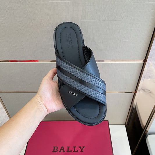 Ball-JABIL牛皮拖鞋 灰色