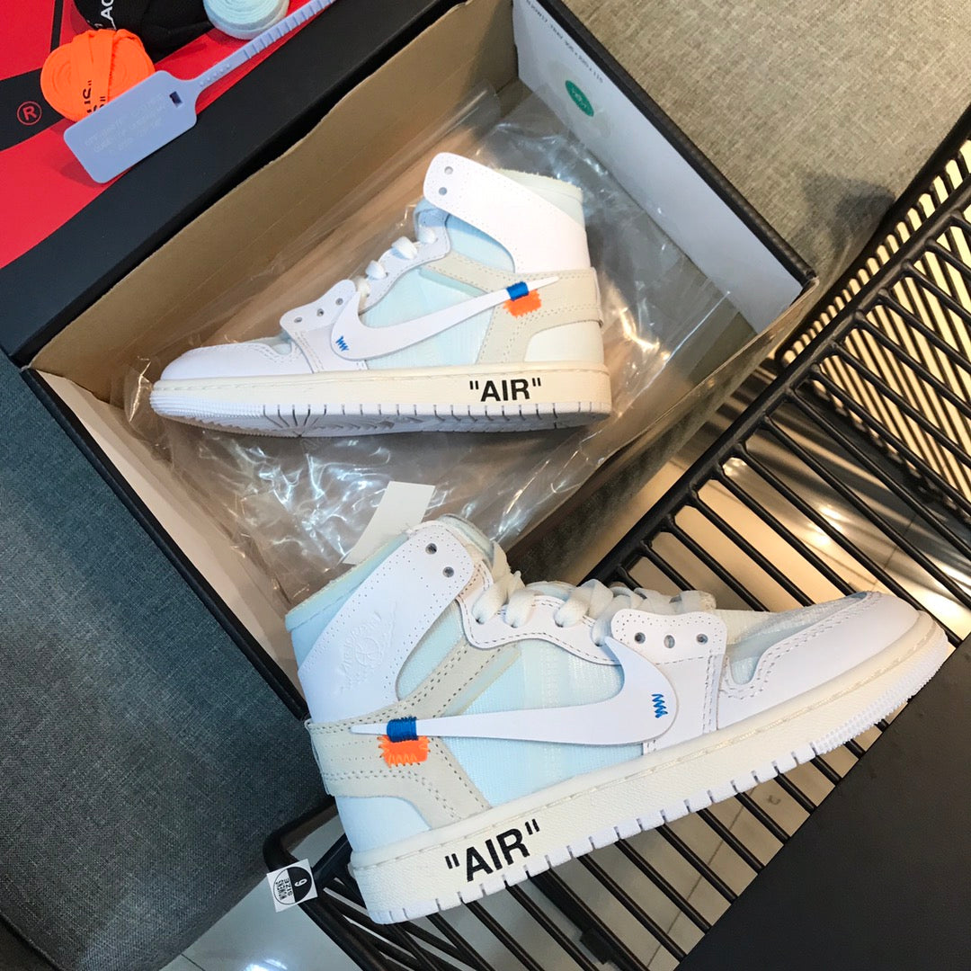 N1K-Air Jordan AJ1 高筒板鞋 休閒鞋 白色