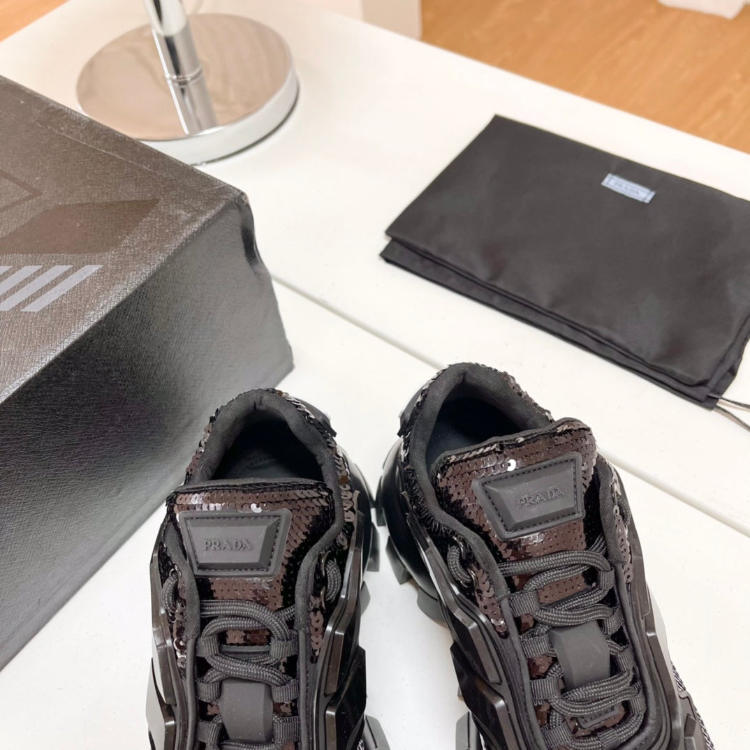 Prada 鞋-Prada 2022早春款 亮面老爹鞋