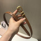 賽C家-咖色金扣皮帶-1.8cm