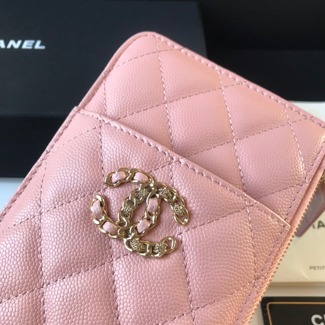 Chanel 拉鍊長夾卡包-扁長夾