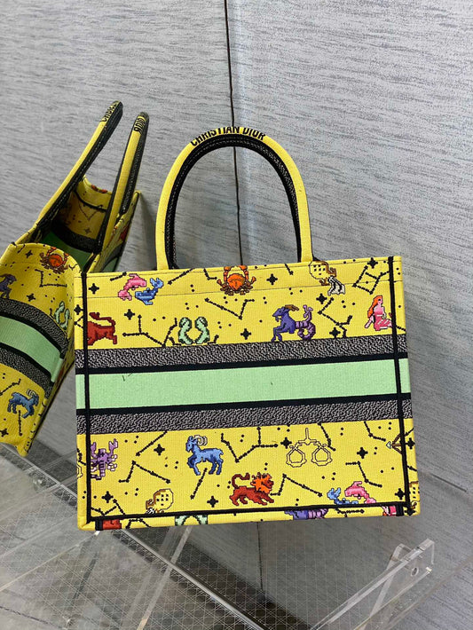 迪D家 Book Tote-中號36.5cm-七夕情人節限定 黃色