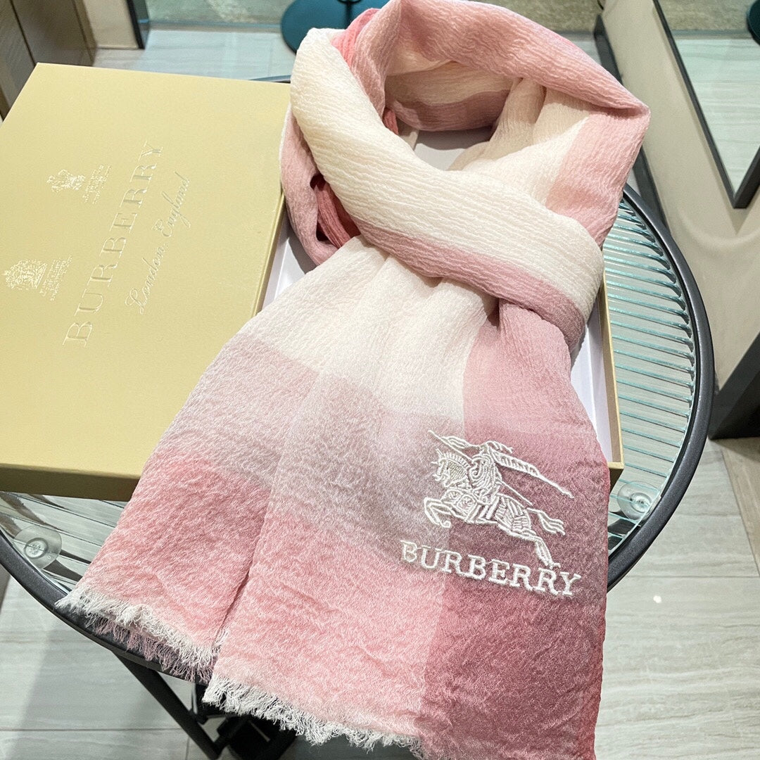 巴B家-羊絨圍巾 90*200cm 粉色