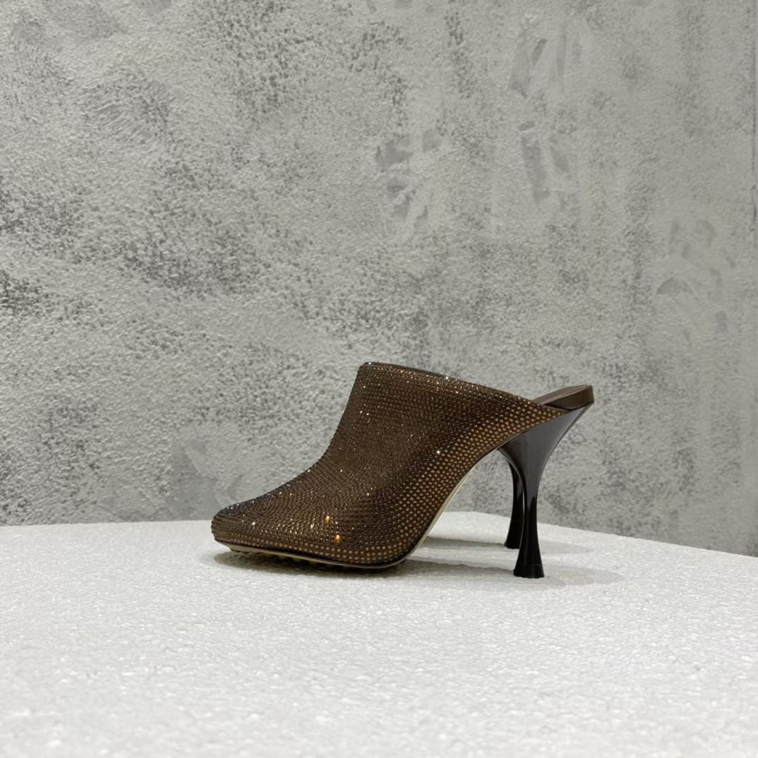 B編織-22S官網秋冬新品 高跟鑽拖 4色集合