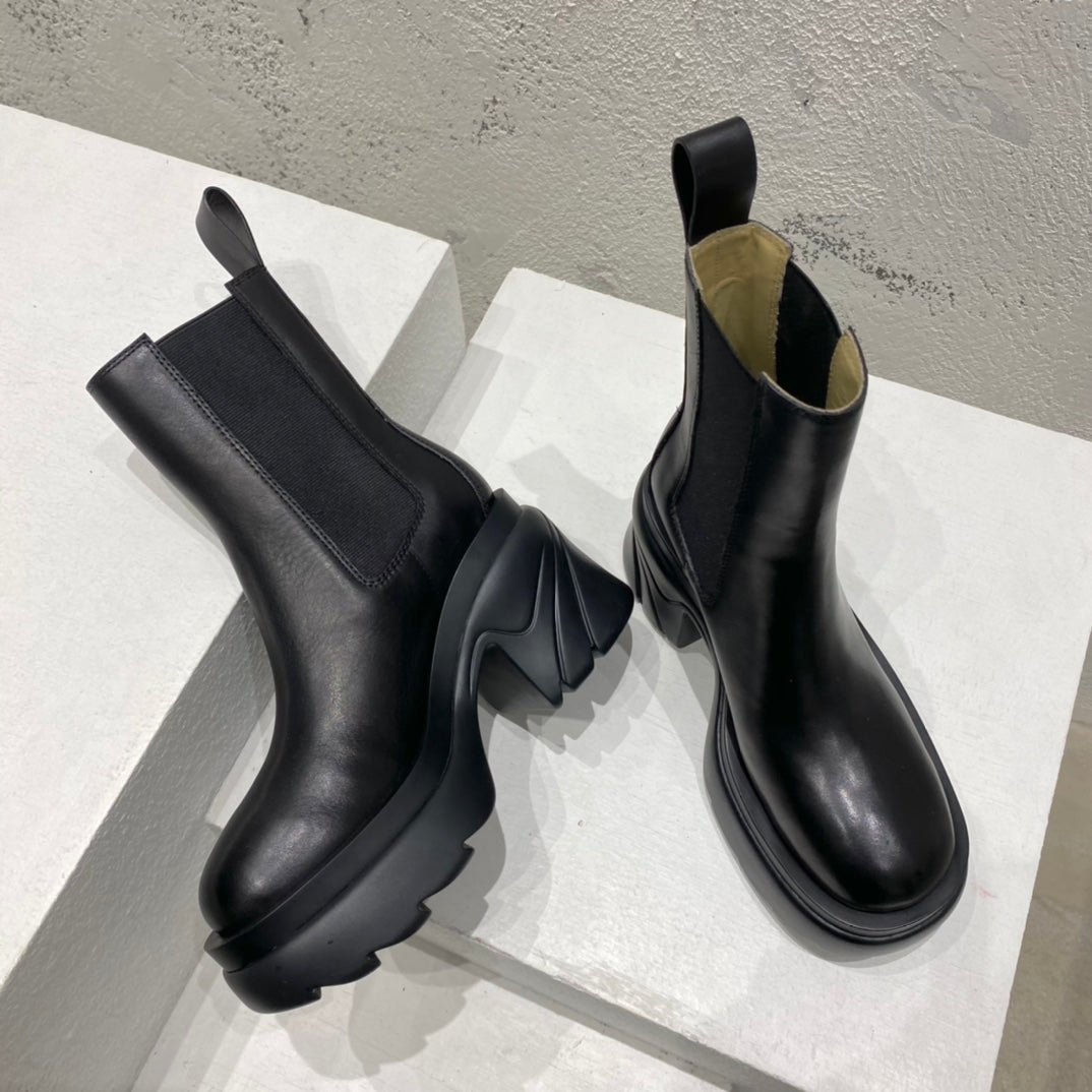 B編織-22ss 厚底中筒靴（35-39，40-41可訂製）