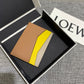 Loewe Plain Card Holder 多色拼接皮革卡包