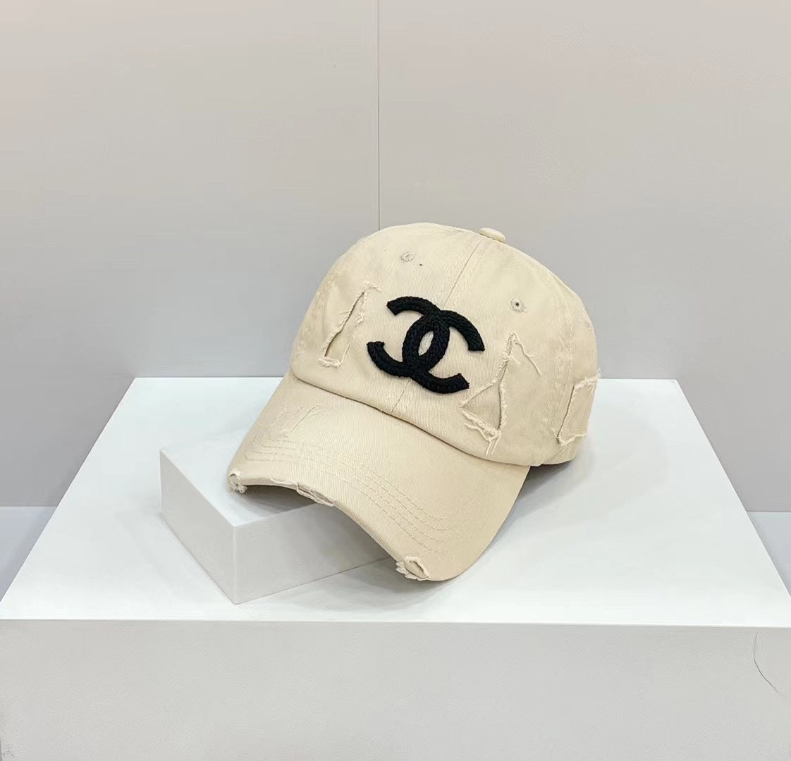 小香家-2022春夏新款 鴨舌帽 白色