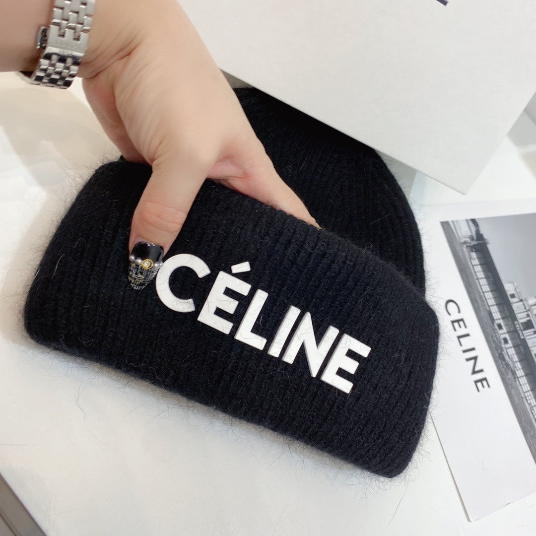 Celine-毛帽-黑色